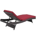 thumbnail image 3 of Modway Convene Outdoor Patio Chaise in Espresso Red, 3 of 4