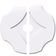 thumbnail image 1 of Ekena Millwork CMP26PL2-04000 26 Pouces OD x 4 Pouces ID Carré Percival Architectural Grade Médaillon de Plafond Contemporain PVC - 2 Pièces, 1 of 1