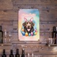 thumbnail image 3 of Happy Easter Chesapeake Bay Retriever with Bunny Ear Headband and Flowers Vertical Metal Aluminum Sign Chessie Dog Lover Wall Art Home Decor - 13001, 3 of 5