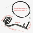thumbnail image 6 of Go Kart Brake and Throttle Pedal Kit with 71" Throttle Cable Replacement for Go Cart Kart Predator 212cc 196cc 6.5hp Azusa Fun Kart Radio Flyer Azusa Carter Road Rocket Vintage Drift Trike Part, 6 of 9