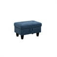 thumbnail image 3 of Aukfa 29" Storage Ottoman Bench with Lift Top for Home Office, Linen, Blue, 3 of 7
