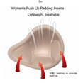thumbnail image 5 of BIMEI Women's Bra Inserts Pads Removable Push Up Sports Bra Cups Rounded top Use for Swimsuits, Workouts, Mastectomy Breast Form Prosthesis Bra，A pair，Spiral，S, 5 of 6