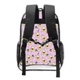 thumbnail image 2 of Kdxio Different Avocados Clear Backpack, Transparent Bookbag for School for Women Men, Capacity Clear Bag for College, Travel, 2 of 7