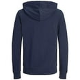 thumbnail image 3 of UTTOASFAY Men'S Solid Stitching Drawstring Hooded Slim Jacket Coat Outwear Blue M, 3 of 4