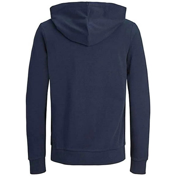 IYTR Mens Jackets Long Sleeve Jacket Zipper Hooded Neck Fashion Drawstring Hooded Jackets with Pocket Solid Color Blue XXL