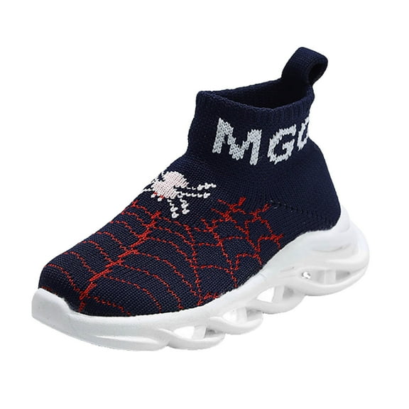 adviicd Light Up Shoes for Boys Walking Running Tennis Casual Fashion Sport (Blue,12-18 Months)