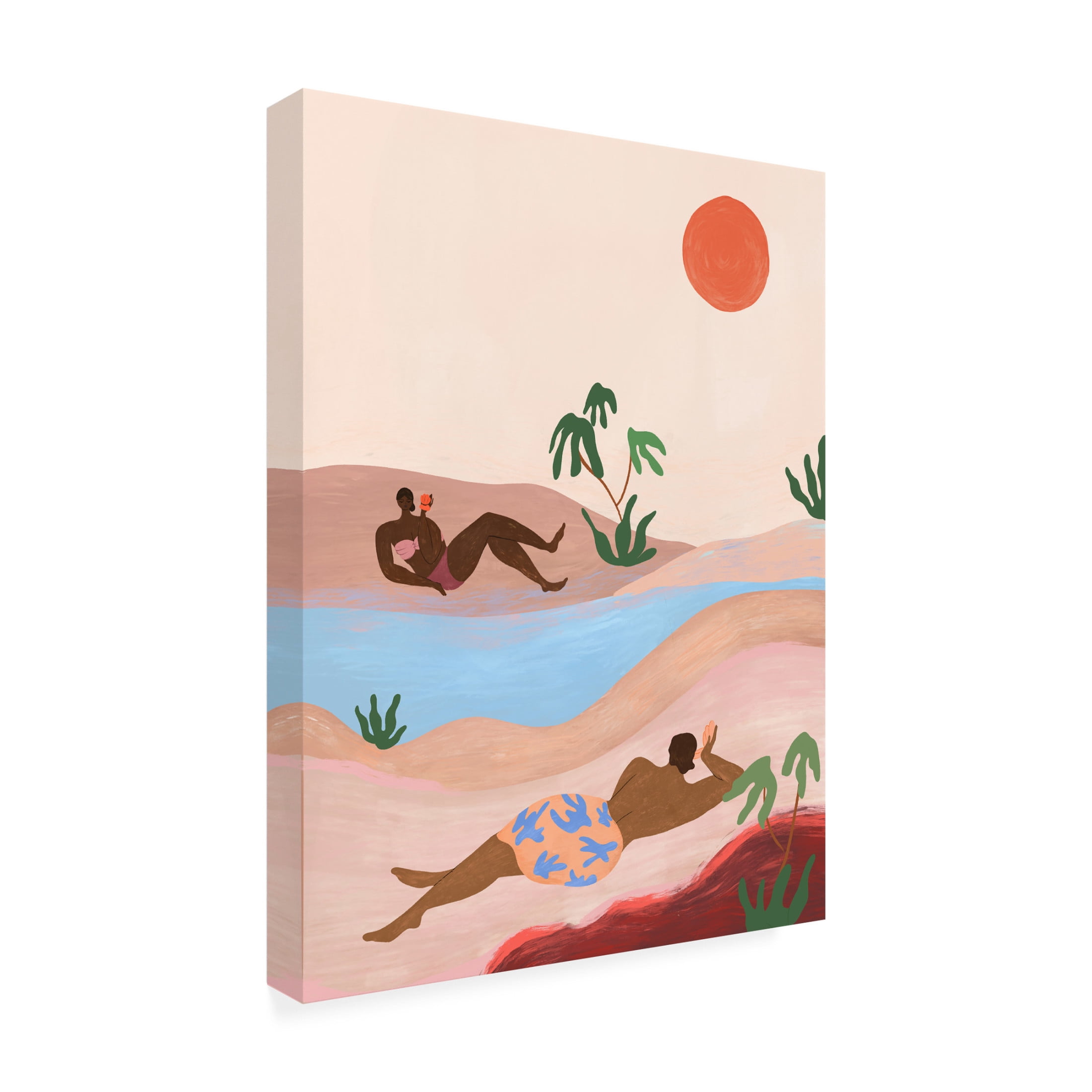 Trademark Fine Art Arty Guava Beach Please Canvas Wall Art