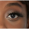 thumbnail image 2 of KISS Lash Couture Naked Drama False Eyelashes, Strip Lashes, Taffeta, Black, 14mm, 4 Pairs, 2 of 8