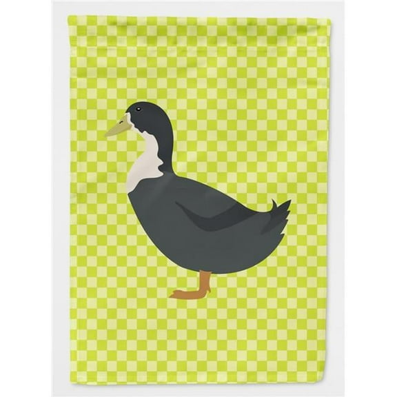 Carolines Treasures BB7688CHF Blue Swedish Duck Green Flag Canvas House