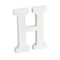 thumbnail image 4 of White Wood Letters 6 Inch, Wood Letters for DIY Party Projects (H), 4 of 5