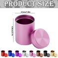 thumbnail image 3 of Aluminum Tea Canister, Portable Storage Tin, Travel Small Tea Container, Rose Gold, 3 of 4