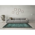 thumbnail image 3 of Ahgly Company Indoor Rectangle Persian Light Blue Traditional Area Rugs, 2' x 5', 3 of 4