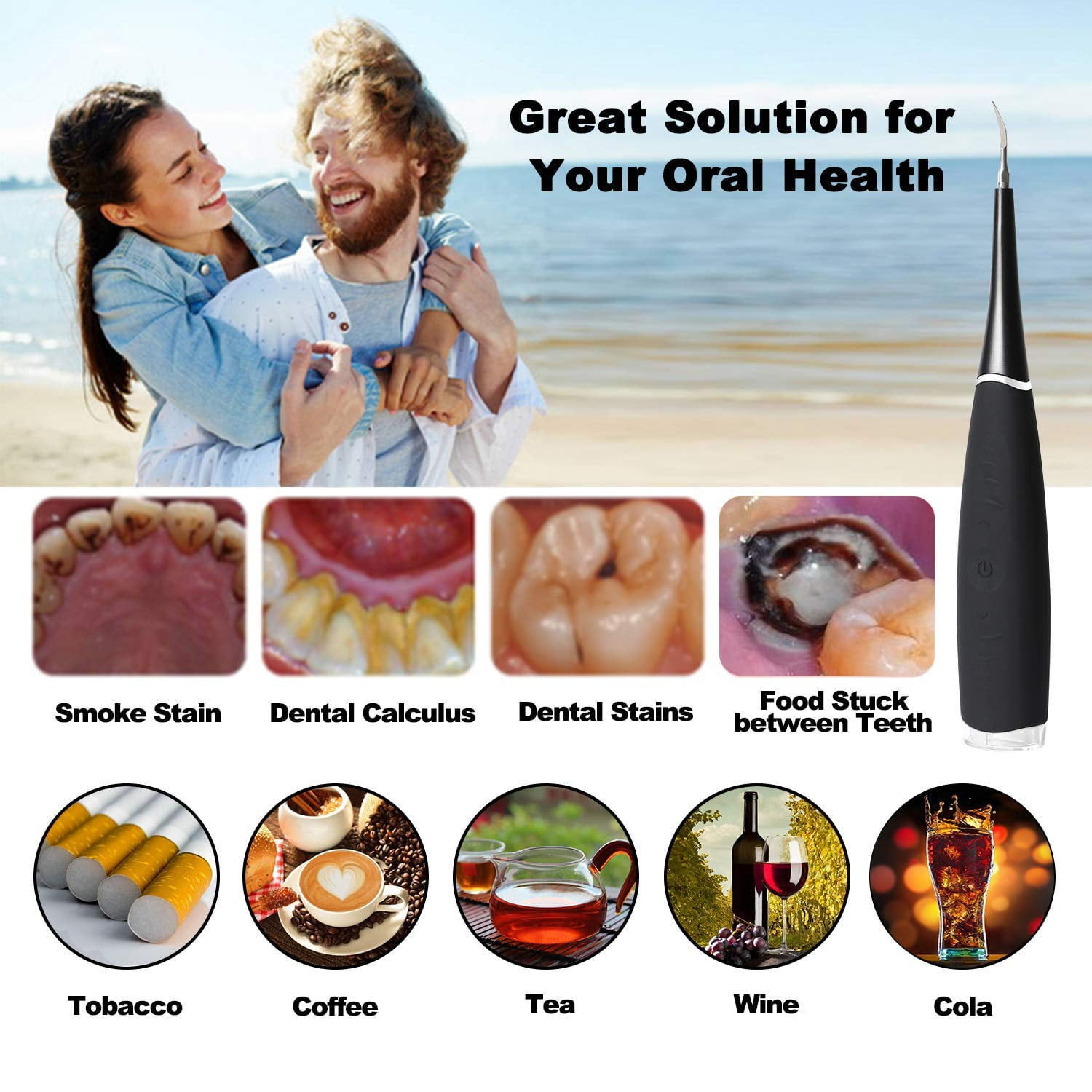 Buy Electric Dental Calculus Remover, HighFrequency Vibration Plaque Remover Tartar Remover for