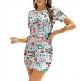 thumbnail image 1 of Sewing Pattern Square Neck Dress Sweet Summer Dress Women Elegant Halter Print Dress Sewing Sewing Machine Handmade Sew, 1 of 5