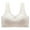 zz-Beige, variant on Posture Bras for Women Front Closure Cross Back Full Coverage Bralettes Wireless Seamless Supportive Tshirt Bra with Wide Straps Beige L