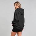 thumbnail image 3 of Hoodies for Women Casual Button Long Sleeve Hooded Sweatshirt Pullover Tops for Fall Winter 2026, 360, 3 of 5