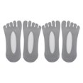 thumbnail image 2 of STARTIST 2 Pairs Women No Show Socks Non Slip Low Cut Five Toe Mesh Socks Gray, 2 of 9