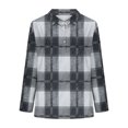 thumbnail image 5 of Ashirexll Winter Tops for Long Sleeve Shirts for Casual Printed Lapel Button Down Fashion Blouse Loose Fitting T-Shirt, 5 of 5