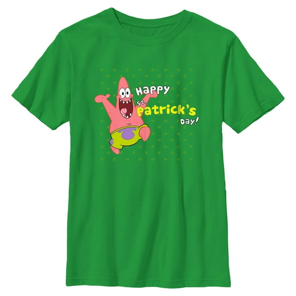 Boy's SpongeBob SquarePants Happy Patrick's Day Graphic T-Shirt