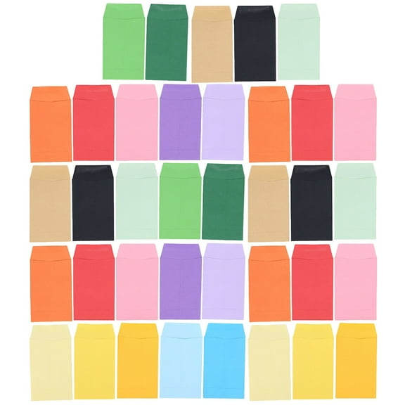 50Pcs Small Cash Envelopes Money Storage Envelopes Budget Envelopes Colorful Small Paper Envelopes