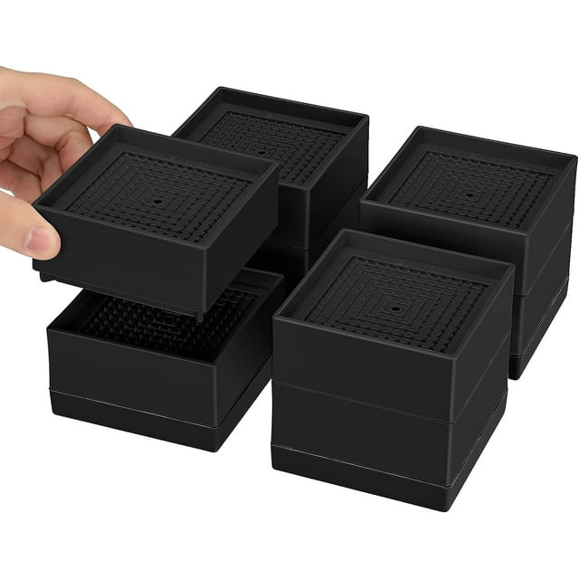 Bed Risers Heavy Duty Adjustable Desk Leg Riser Furniture Risers for