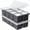 Black, variant on Large Ice Cube Trays For Whiskey: Big Silicone Ice Cube Trays 2Inch- Huge Square Ice Cubed Tray For Whisky And Cocktail