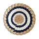 thumbnail image 4 of Decoración de pared de cesta tejida, cestas de pared tejidas colgantes, cestas de hierba marina, cestas de pared Boho, cestas de tejido circular rústico plano para sala de estar 30 cm estilo A Macarena Cestas de pastos marinos, 4 of 8