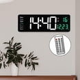 thumbnail image 4 of Reloj de pared digital Sunnimix LED 15 USB control remoto Verde, 4 of 8
