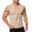Khaki*, variant on Men's Tank Tops 2026 Summer V-Neck Solid Color Sleeveless Breathable Casual Outdoor Wear Chic Holiday Vest