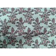 thumbnail image 4 of oneOone Cotton Poplin Fabric Leaves & Floral Block Printed Fabric 1 Yard 42 Inch Wide, 4 of 4