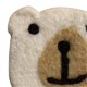 thumbnail image 4 of Cute Bear Wool Felt Coaster Soft Insulated Non-Slip Decorative Drink Coaster for Coffee White One Size, 4 of 4