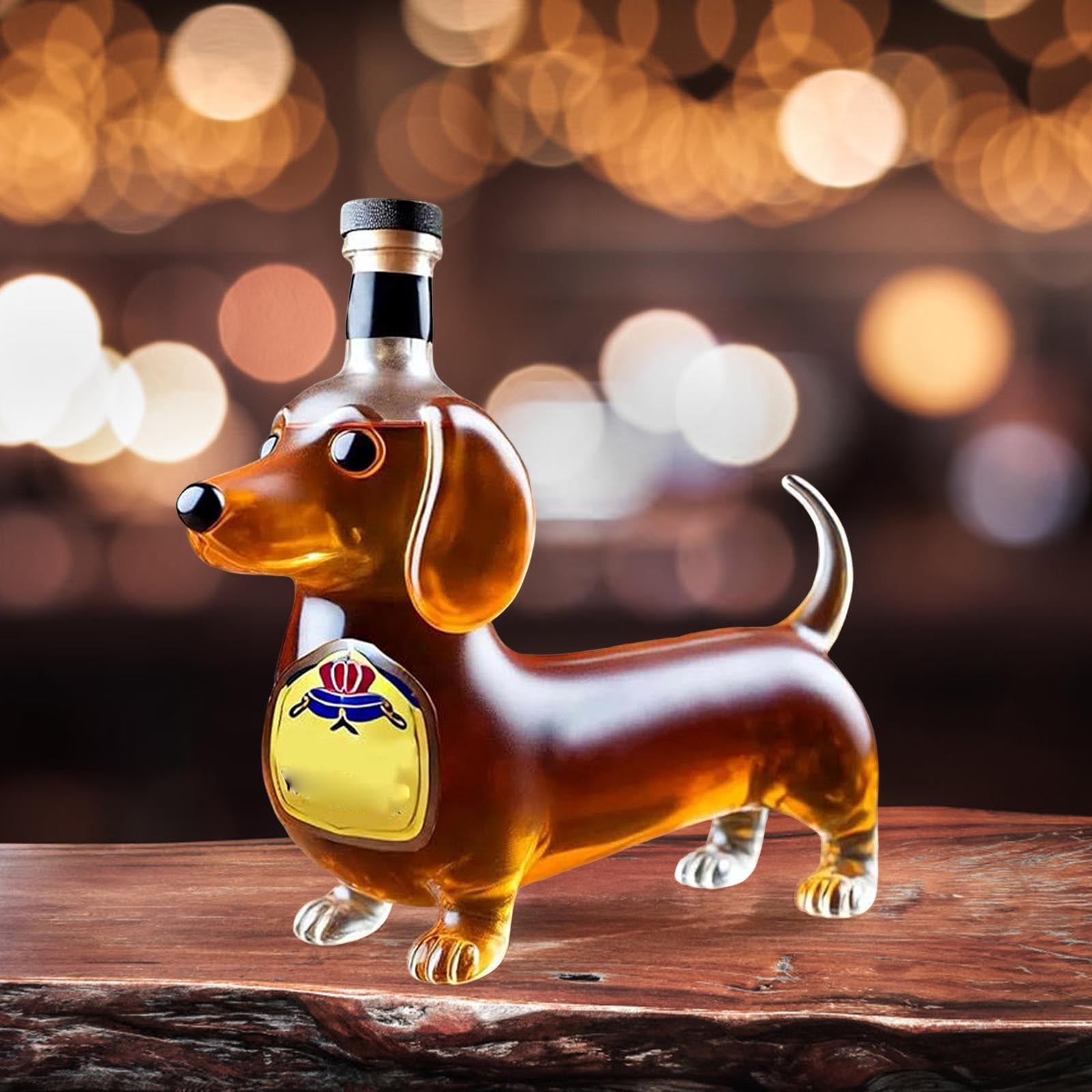 Carafe à Whisky En Verre En Forme De Chien Bulldog - Décorative Et Fonctionnelle - Idée Cadeau Humour Pour Hommes, Collectionneurs
