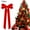Red, variant on 12Pcs Red Velvet Bows Christmas Tree Decorations, 5in x 10in Velvet Ribbon Wreath Bows Xmas Ornaments for Christmas Tree Birthday Graduation Baby Shower Decorations