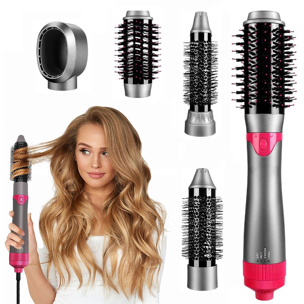 5 in 1 Hair Dryer And Volumizer Hot Air Brush, Negative Ionic Electric