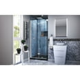 thumbnail image 2 of DreamLine Aqua Fold 36 in. D x 36 in. W x 74 3/4 in. H Frameless Bi-Fold Shower Door in Chrome with Black Acrylic Base Kit, 2 of 12