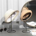 thumbnail image 2 of Soporte de exhibición para sombreros de alambre de metal negro de 14 pulgadas, peluca de mesa, peluquín, sombrero de vaquero, estante, juego de 2, 2 of 5