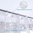 thumbnail image 4 of Cortina de ducha NTBAY EVA semitransparente de 180 x 180 cm con imanes, 4 of 6