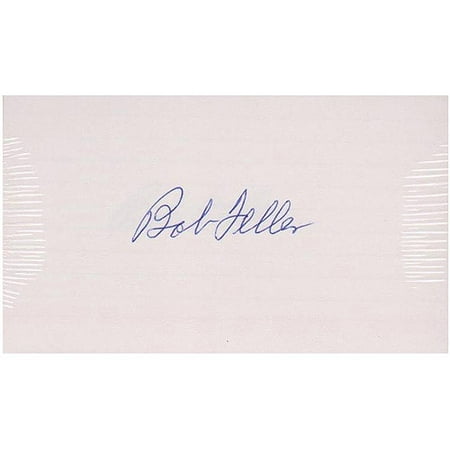 Sport Image Authentic Autographed Index Card, Bob Feller