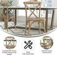thumbnail image 4 of Emma + Oliver 2-pack Medium With White Grain X-Back Chair, 4 of 12