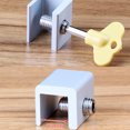 thumbnail image 3 of Mistaha 1 Pcs Adjustable Sliding Window Lock Stopper Door Frame Security Locks With Key, 3 of 8
