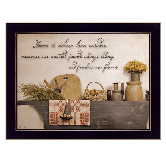 TrendyDecor4U Home Is Where Love Resides Susie Boyer Framed Print BOY285F-712