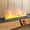 Colorful flames & Cellphone APP, variant on 39.4" Water Vapor Fireplace,Manual & Auto Water Supply Options,3D Realistic Multi-Color Flame,Smart APP/Remote/Touch Control,Timer & Child Lock