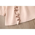 thumbnail image 6 of TAIAOJING Kids Toddler Baby Girls Long Sleeve Patchwork Ruffled Sweater Princess Dress Outfits 4-5 Years, 6 of 9