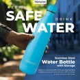 thumbnail image 4 of Botella de agua Travah Diversion de acero inoxidable, 500 ml, color azul claro, 4 of 6