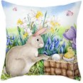 thumbnail image 3 of Easter Cushion Covers Exquisite Printing Cute Cushion Case for Home Office Decoration New, 3 of 7