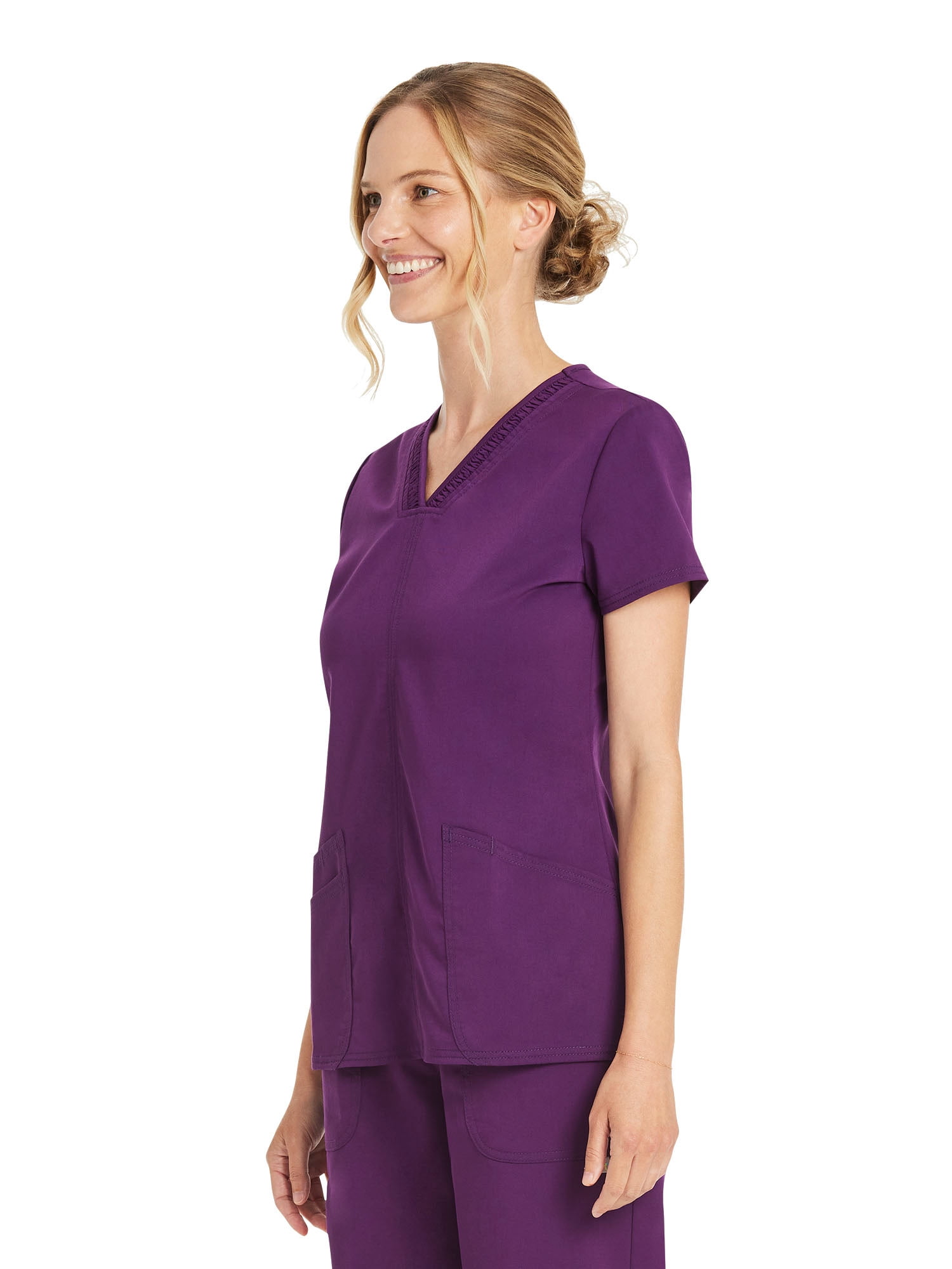 Scrubstar Women's Premium Ultimate Stretch V-Neck Scrub Top, Sizes XS-3XL