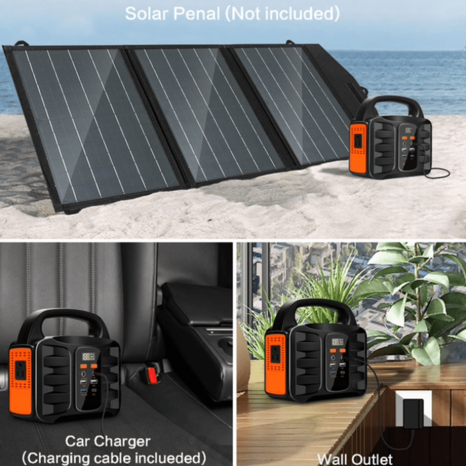 150W New Portable Power Station Camping Battery Bank Laptop Phone Charger Backup