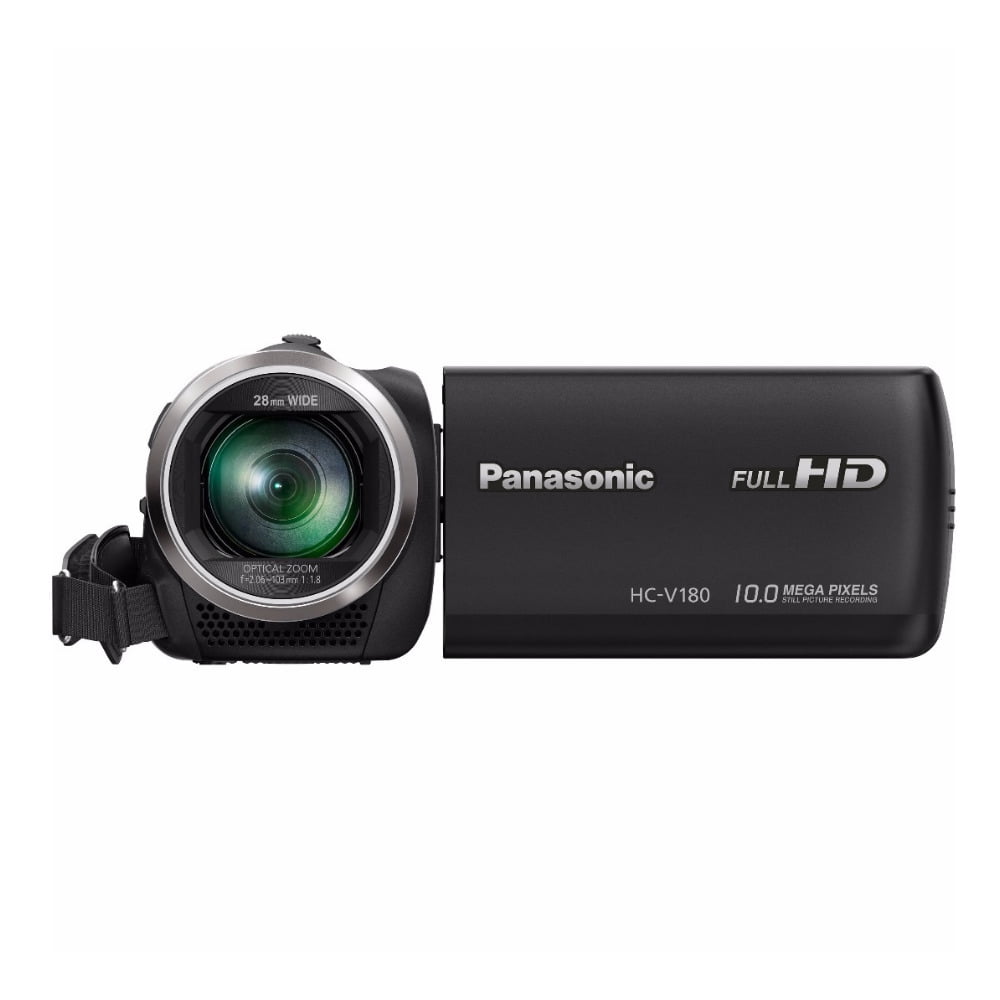 Panasonic HC-V180K HD Video Camcorder Digital Bundle: Includes
