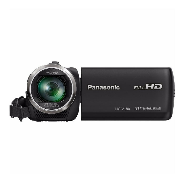 Panasonic HC-V180K HD Video Camcorder Digital Bundle: Includes