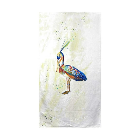 Betsy Drake Interiors Fancy Heron Beach Towel